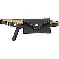 Mini PU Leather Belt Bag (Black)