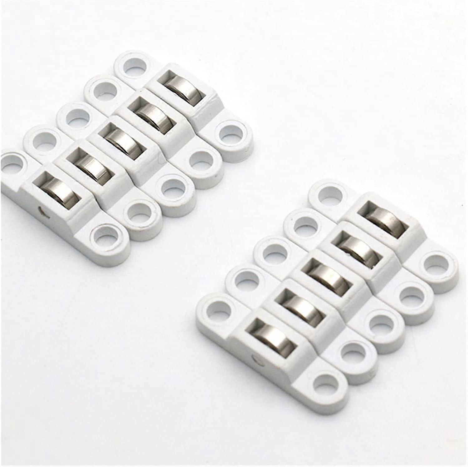 10pcs/Set Window Sliding Window Wheel (Color : White)