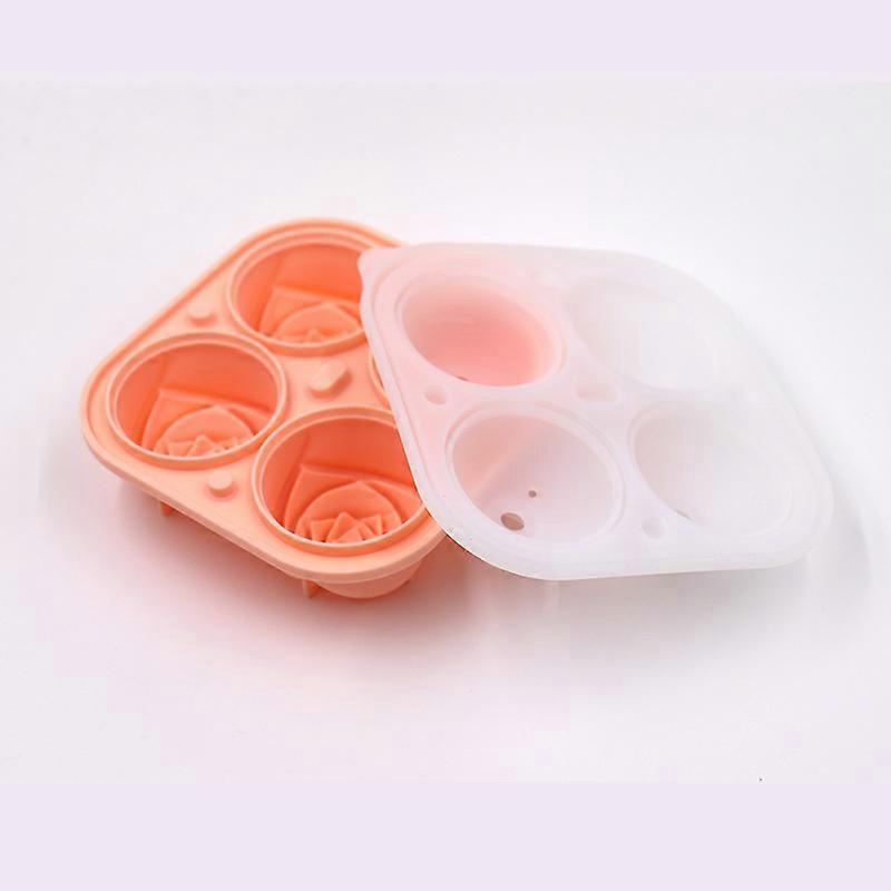 Rose Ice Cube Molds, Silicone Round Cube Flower Shape For Chilling Whiskey Cocktail Bourbon Juice (1pc)