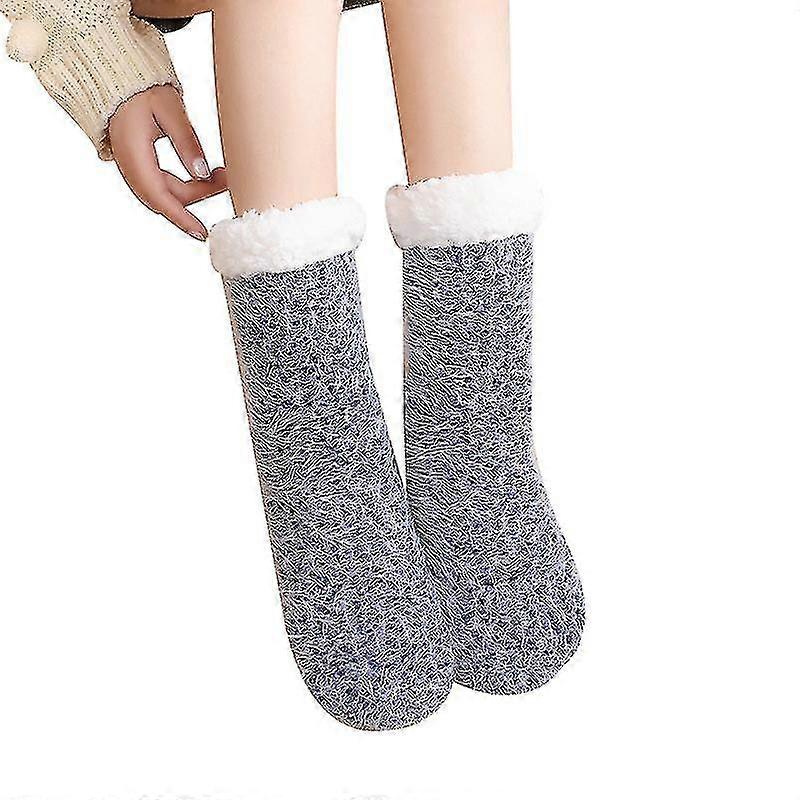 Fuzzy Socks Warm Soft Padded Slipper Sock Sleep Stocking
