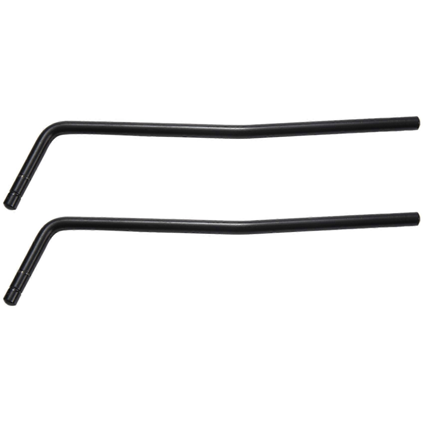 2X Insertion Directe Style Guitare Electrolo Arm Whammy Bar - Chrome - Noir / Insert Part Dia
