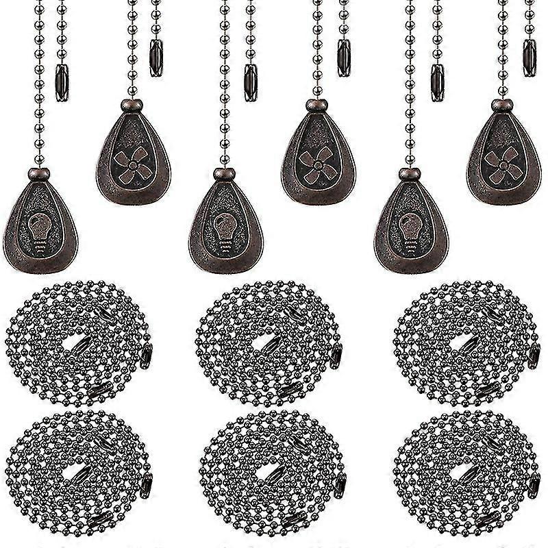 Διακοσμητικό μενταγιόν αλυσίδας έλξης ανεμιστήρων οροφής με την επέκταση αλυσίδας έλξης 12 ίντσας με το στολίδι συνδετήρων