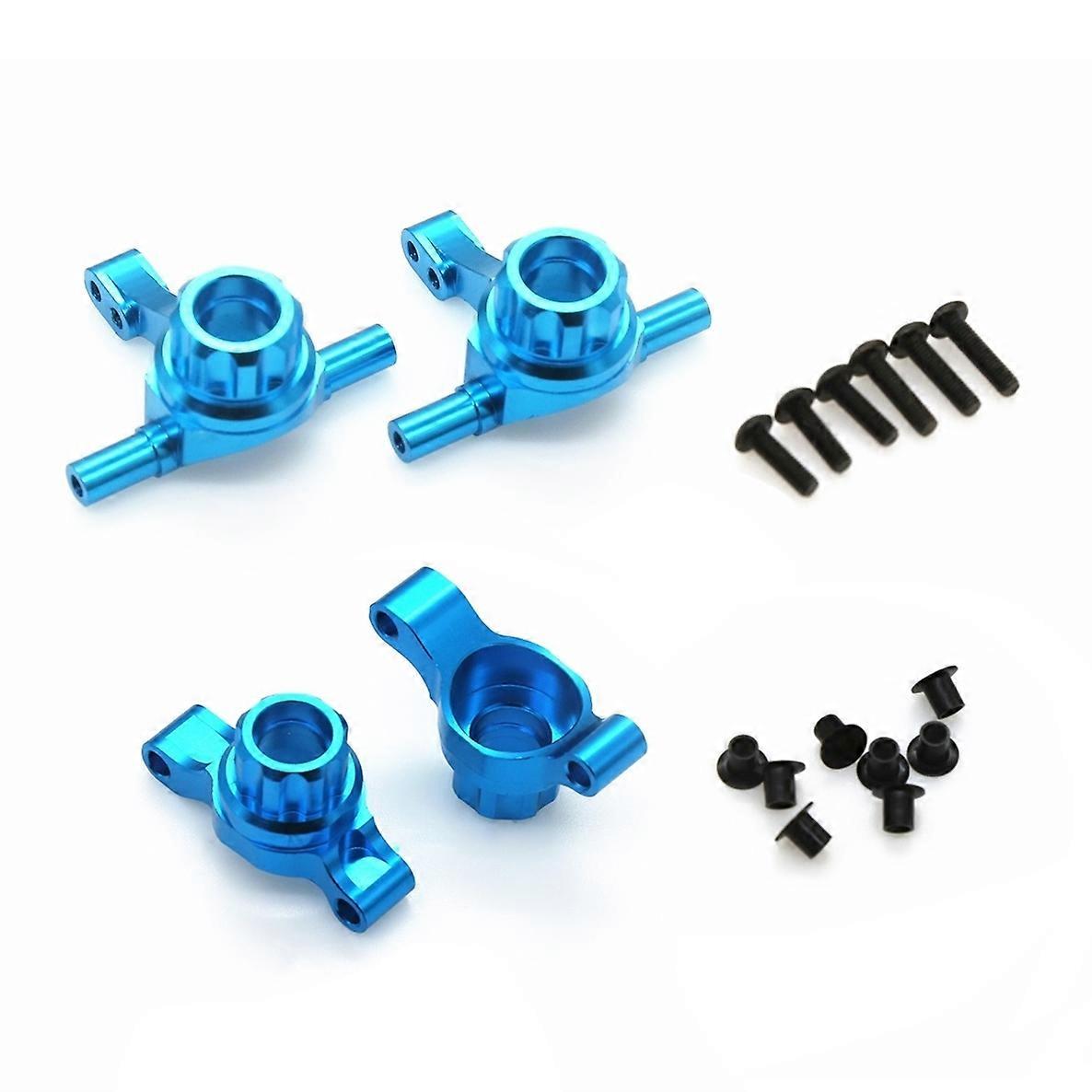 4Pcs Metal Front and Rear Upright Knuckle Arms Steering Knuckle Set for TT02 -02 1/10 RC Car Upgrad