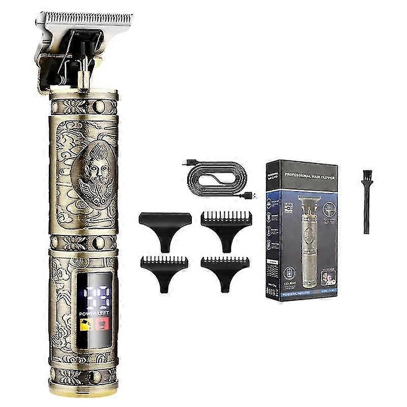 Hiustenleikkurit Miehet Ammattimainen partatrimmeri Langaton hiustrimmeri Led Screen_Good laatu