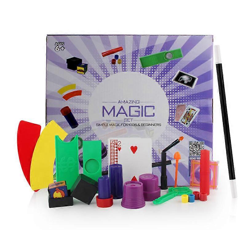 Magic props set gift box close-up stage children's magic toys new peculiar interactive performance