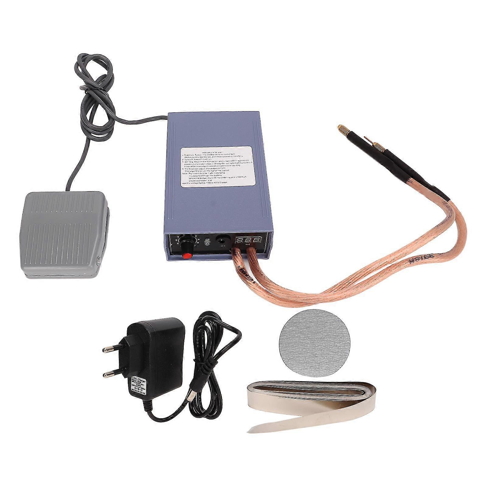 High Power Portable Spot Welder Machine - 5000W, Automatic Working Mode, High Temperature Reminders - EU Plug 100V-240V