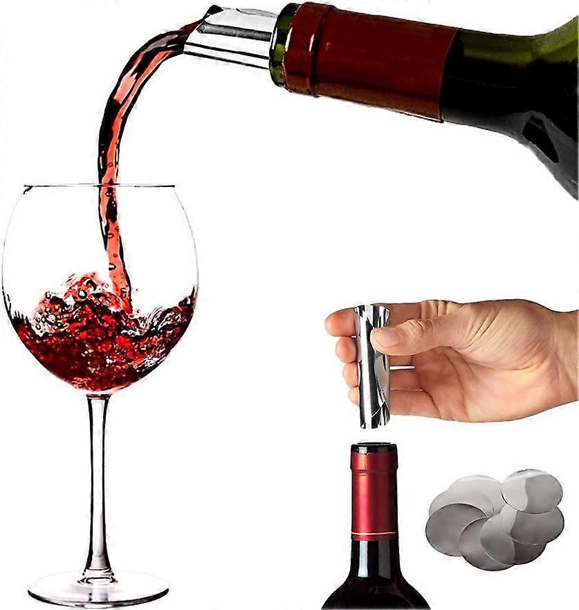 100pcs Wine Drop Stopping Pourer, Wine Pourer Discs, Wine Pourer, Wine Accessories (Diameter 76mm)