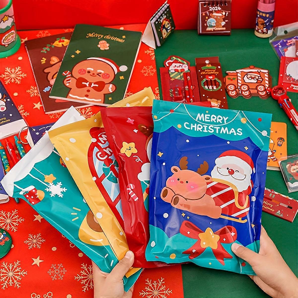 Minglan 1pc Style Random Christmas Surprise Stationery Blind Box Gift Bag Learning Stationery Set Reward Lucky Bag Lucky Blind Bag Small Gift