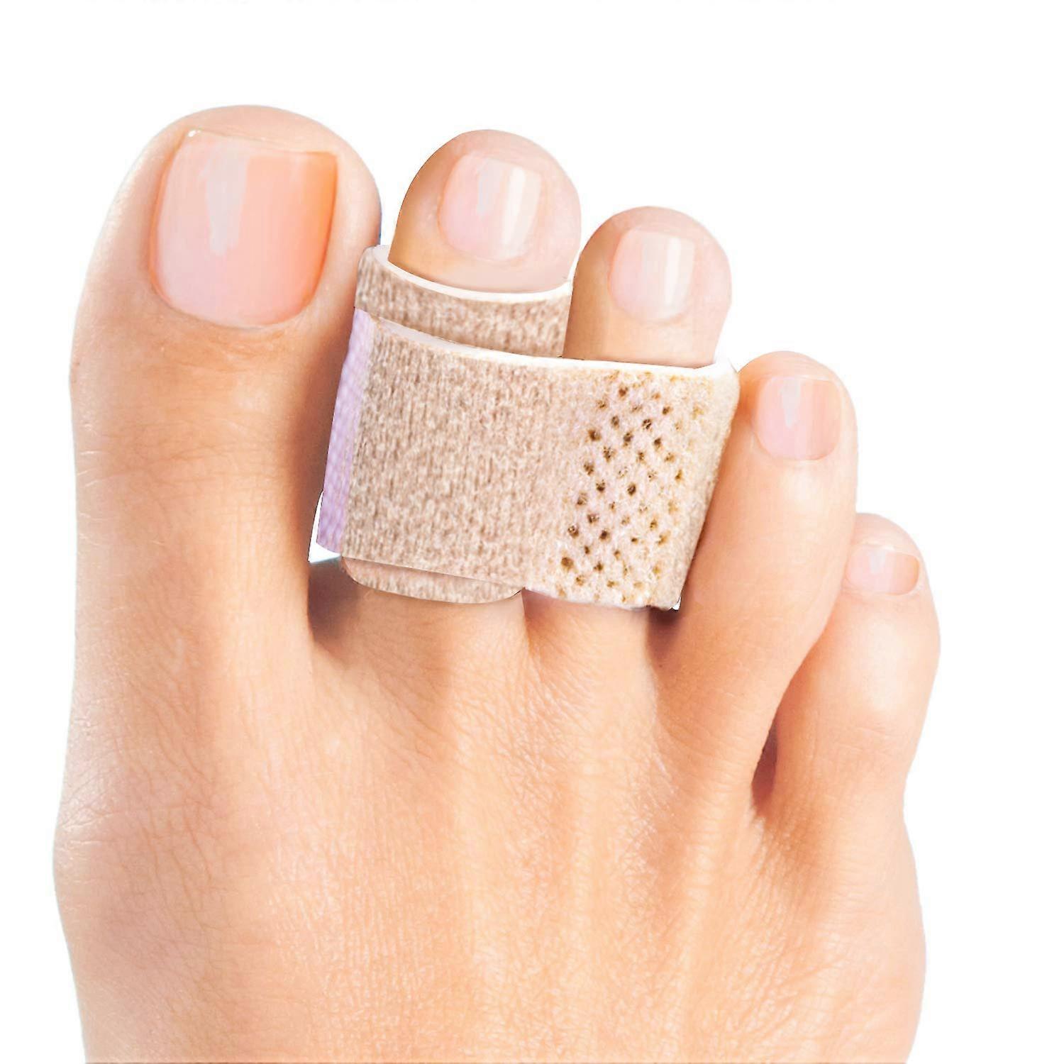[6X] Hammertoe bandages, broken toe splints, padded to correct hammertoe, broken toe, crooked toe and overlapping toe.