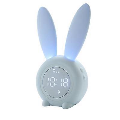 Led Desktop Electronic Clock Cartoon rabbit Alarm Clock with breathing night light