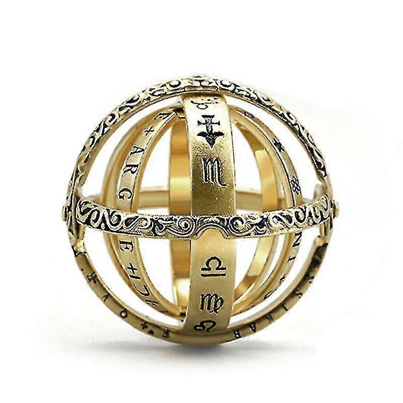 الفلكية الكرة الكرة حلقة قابلة للطي الاصبع الكوني خاتم باند أزياء المجوهرات