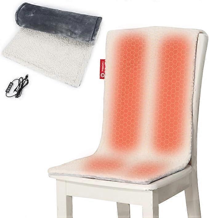 وسادة ساخنة ، وسادة حرارة كهربائية ، وسادة مقعد مدفأة لكرسي المكتب ، USB تعمل بالطاقة ، مؤقت 10 ساعات و 3 إعدادات للحرارة ، حرارة سريعة ، قابلة للغسل في الغسالة ، باسكال للتدفئة