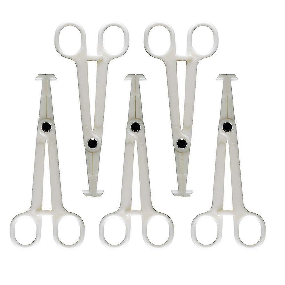 5PC البلاستيك ملقط الحاجز القابل للتصرف ثقب أداة ثقب العرض للأنف / اللسان