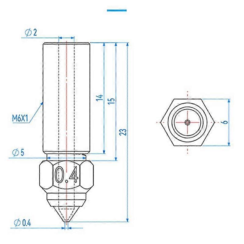 K1 Nozzle Kit 3D Printer Nozzles, Hardened Steel Nozzle Copper Alloy Extruder Nozzles for K1, K1 MAX 3D Printer