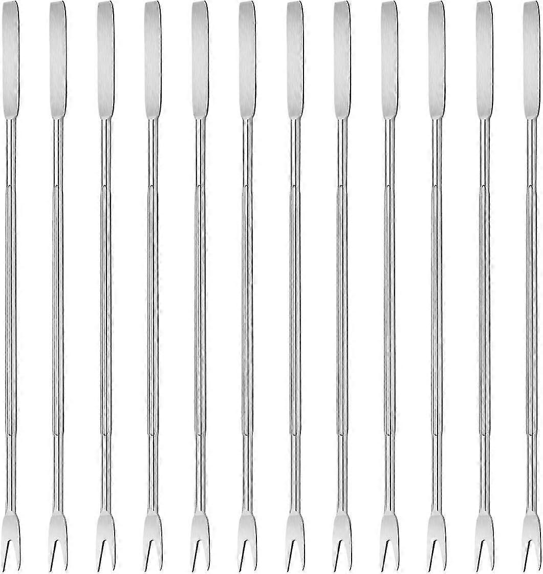 12pcs Seafood Cracker Stainless Steel Shellfish Crab Forks And Kitchen Nutcracker Tool
