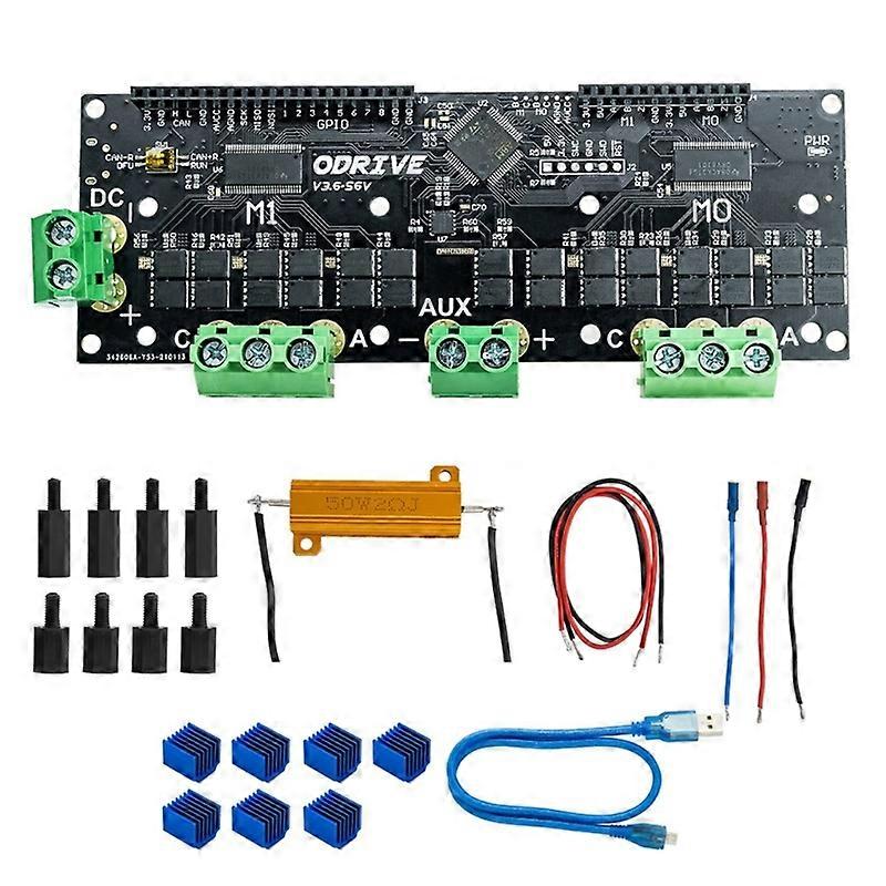 High Power Development Board ODrive3.6 Servo Motor Controller 12-56V 60A