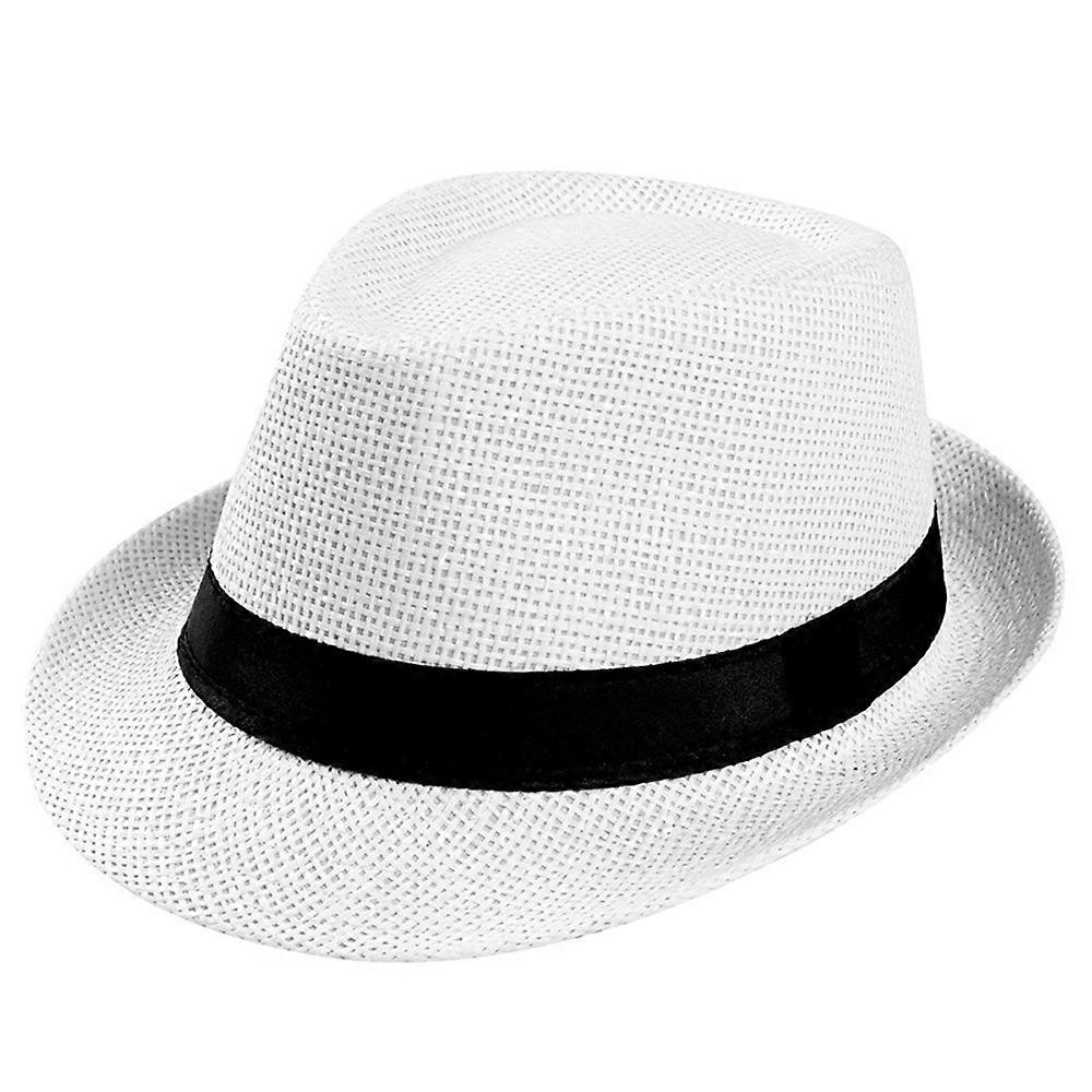 قبعات البيسبول للنساء من المألوف للجنسين Trilby العصابات كاب شاطئ الشمس قبعة القش الفرقة Sunhat Casquette de Baseball