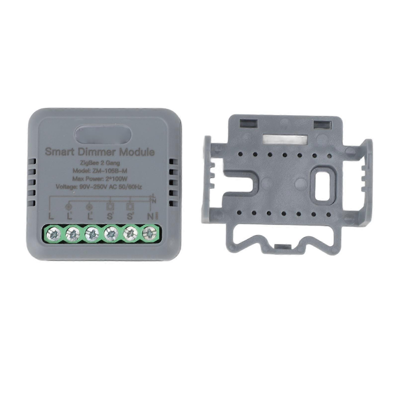 Smart Light Switch Breaker Module for Zigbee for Tuya APP Remote Voice Control Timing 2 Way Intelligent Light Breaker Module AC90