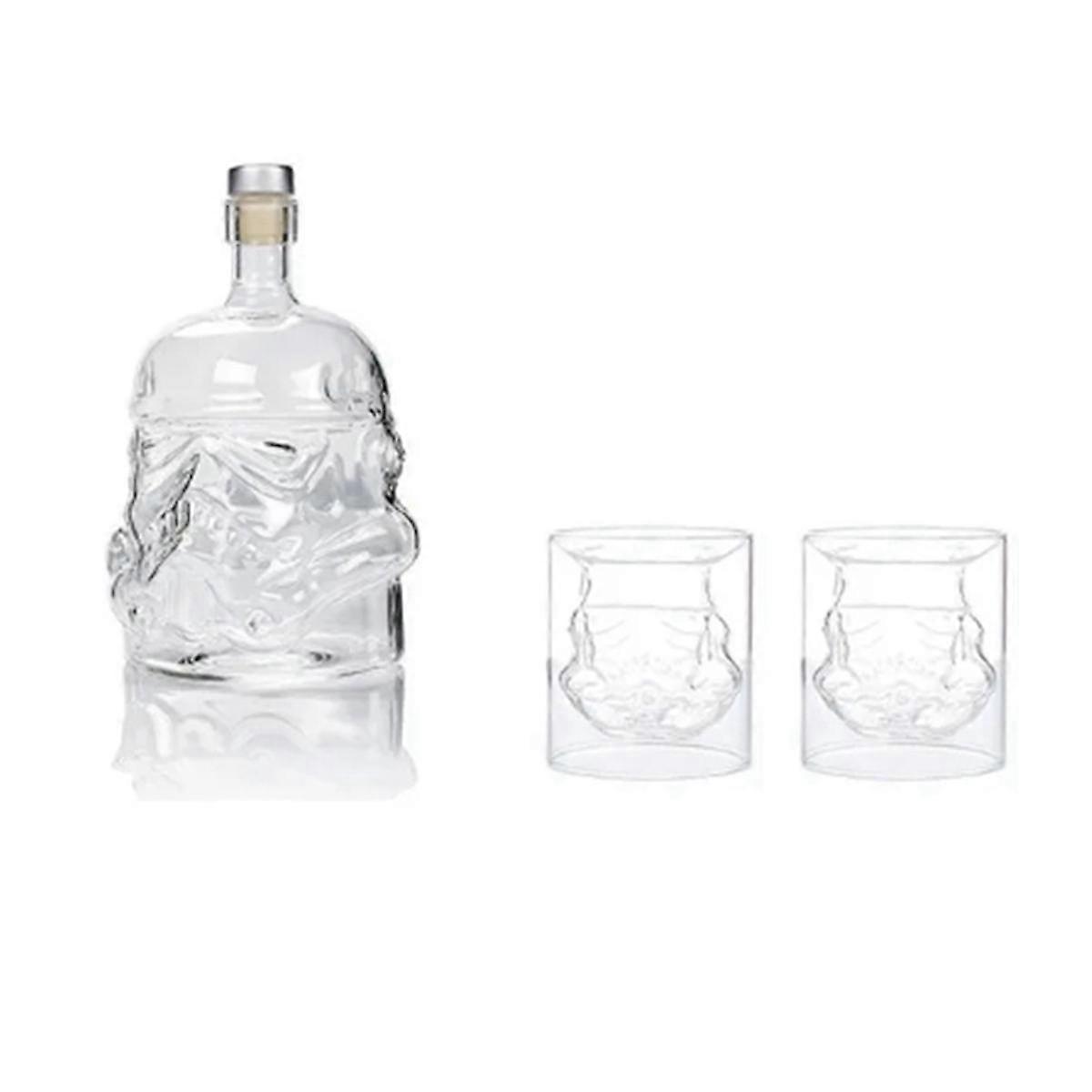 Läpinäkyvä kallolasi, korkea borosilikaattilasi, lämmönkestävä viinitarvike, kalloviinipullo