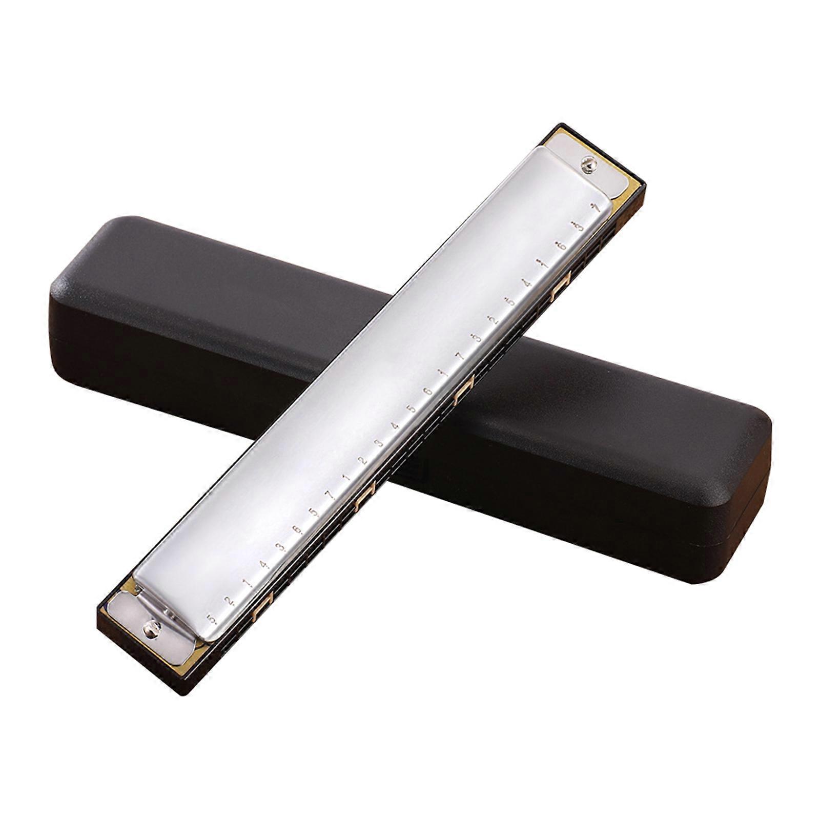 C Key Harmonica Diatonic Double Tremolo Beginner Harmonicas with Case,,2 Types