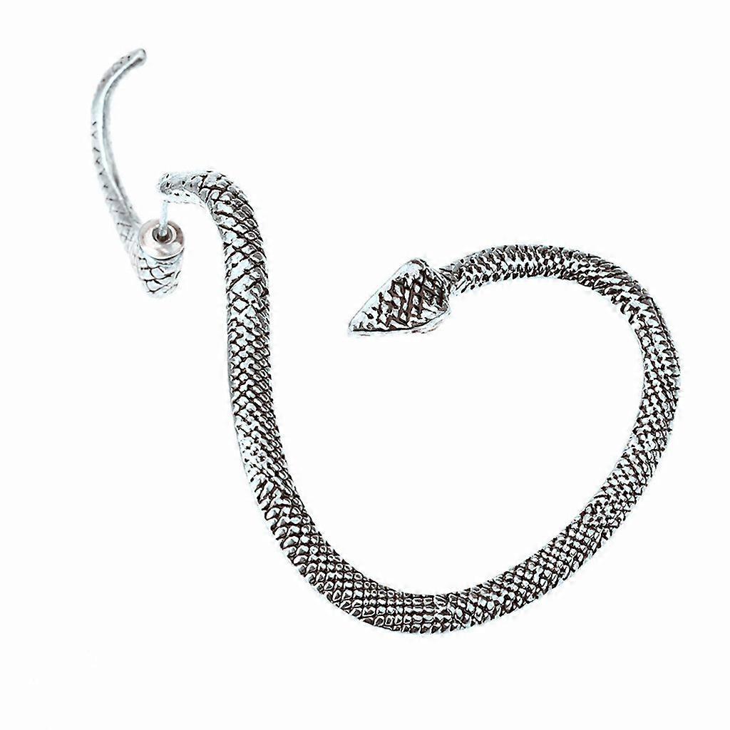 Silver Snake Ear Stud Cuff Wrap Earring Fashion Gothic Punk Wind Wraps Earring