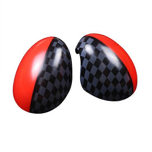 Car Interior 2Pcs/Set Rear View Mirror Covers Sticker For Mini Cooper S Clubman R55 R56 R57 R58 R59 R61 Paceman R60 CountrymanVehicle Decor Accessory