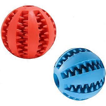 Dog Toy Ball, 2 Non-toxic Rubber Candy Balls, Dog Ball For Cleaning Teeth And Puppy Games, Ball Games For Small And Medium-sized Dogs And Cats
