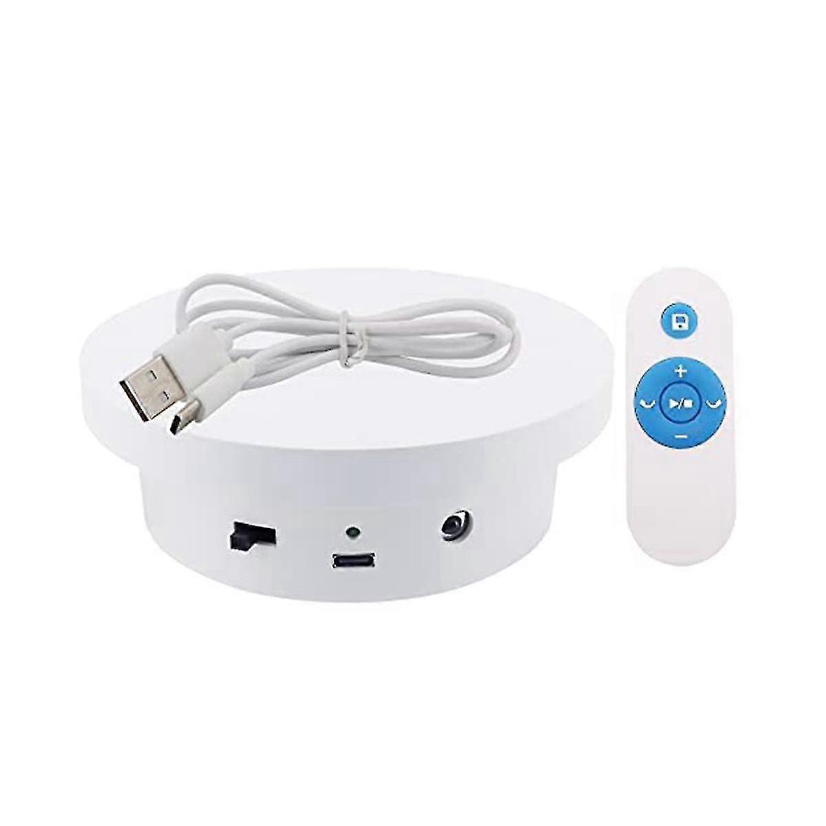 Rotating Display Stand Adjustable Speed With Remote Control 5.1in Diameter 11lb Load Capacity Type-