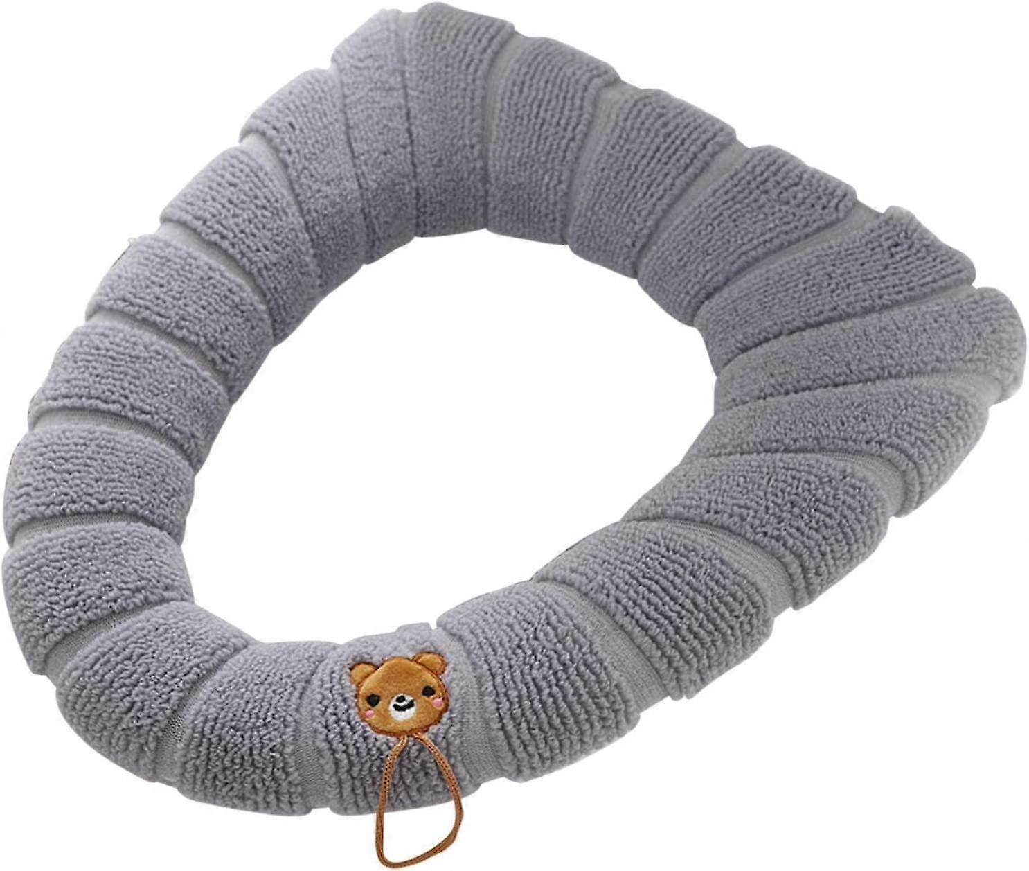 2-pack mjuka, tjockare toalettsitsöverdrag, tvättbara, vintervarma tygtoalettsitsöverdrag