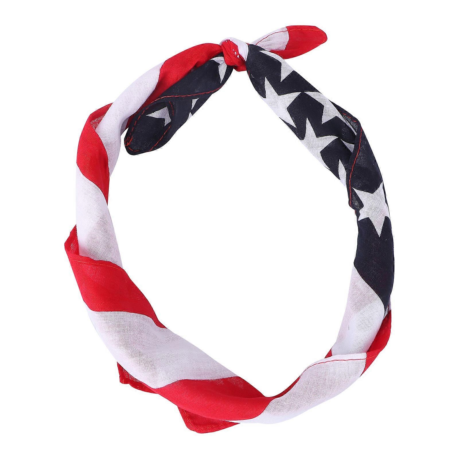 Pano cachecol kerchief square forma bandeira nacional impresso cachecol pescoço faixa de cabelo