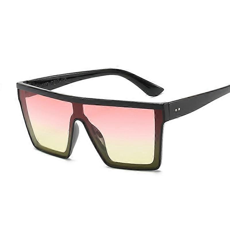 Oversized Óculos de Sol Mulher Big Frame Square Gradient Lens Óculos de Sol Feminino Masculino Vintage Marca Clear Mirror Shades Oculos