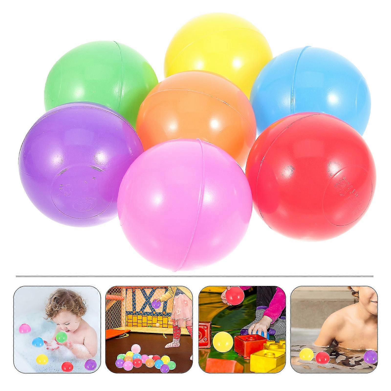 50pcs Ball Pit Balls Colored Ocean Balls Swimming Pool Toy Plastic Ball Toy