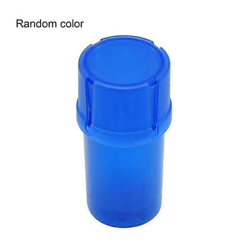 2 In 1 Portable 2-Layer Plastic Herb Grinder Crusher Home Storage Tank