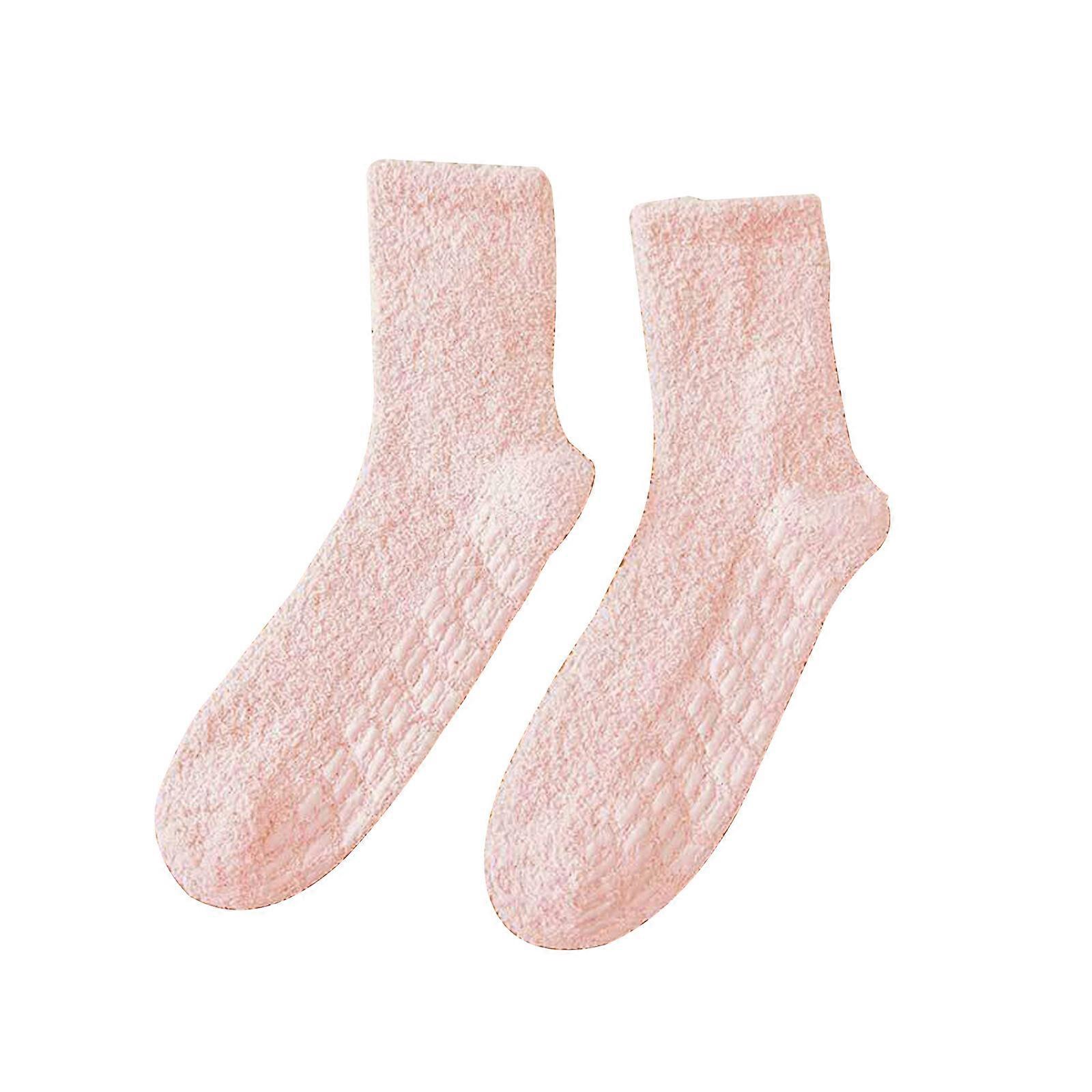 Velvet Socks Non-Slips Super Soft Solid Color