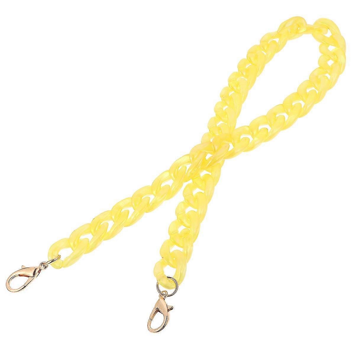 1pc Versatile Chic Bag Chain Rainbow Fish Bone Chain Jewelry Bag Shoulder Strap