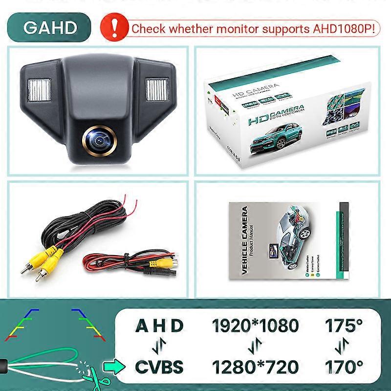 ホンダCRV 07-13オデッセイ08-11の新しいフィットハタックバックナイトビジョンリバースリバース用GreenYi 170 HD 1080P車のリアビューカメラ