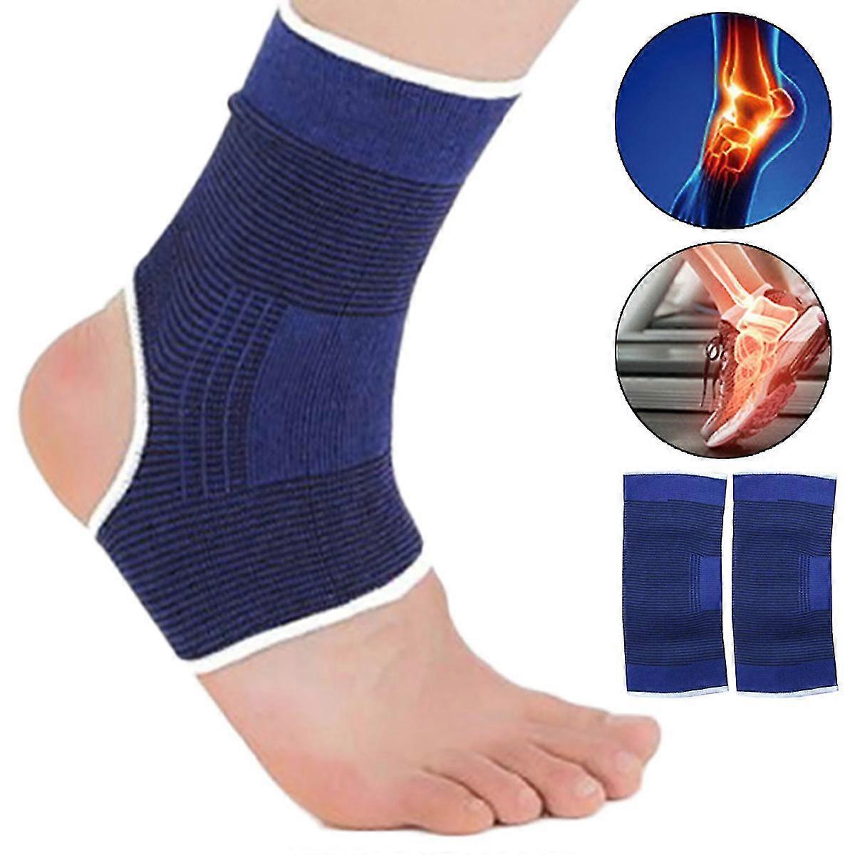 Unisex Elasticated Ankle Support Bandage Foot Brace Protector Running