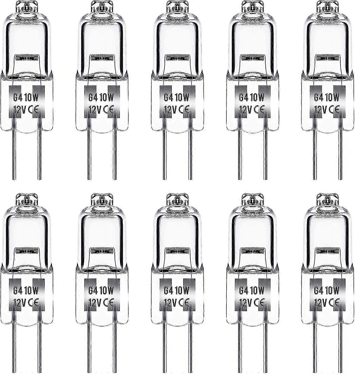 G4 Halogen Bulb, G4 Bulb 12v 10w, Warm White 3000k, 150lm, Dimmable, G4 Halogen Lamp, Clear Capsule Lamp