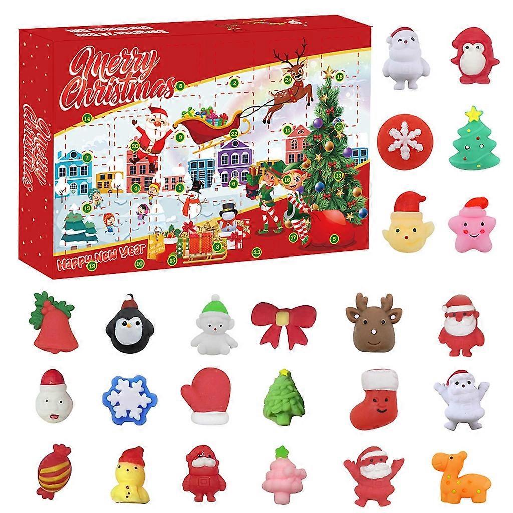 Christmas Snowman Squishy Toy with Countdown Timer Surprise