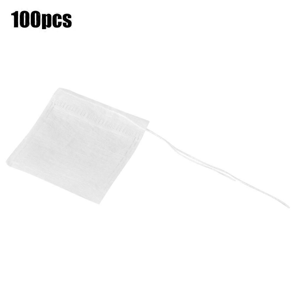 100pcs Non-Woven Empty Tea Bags Filter Infuser with Drawstring