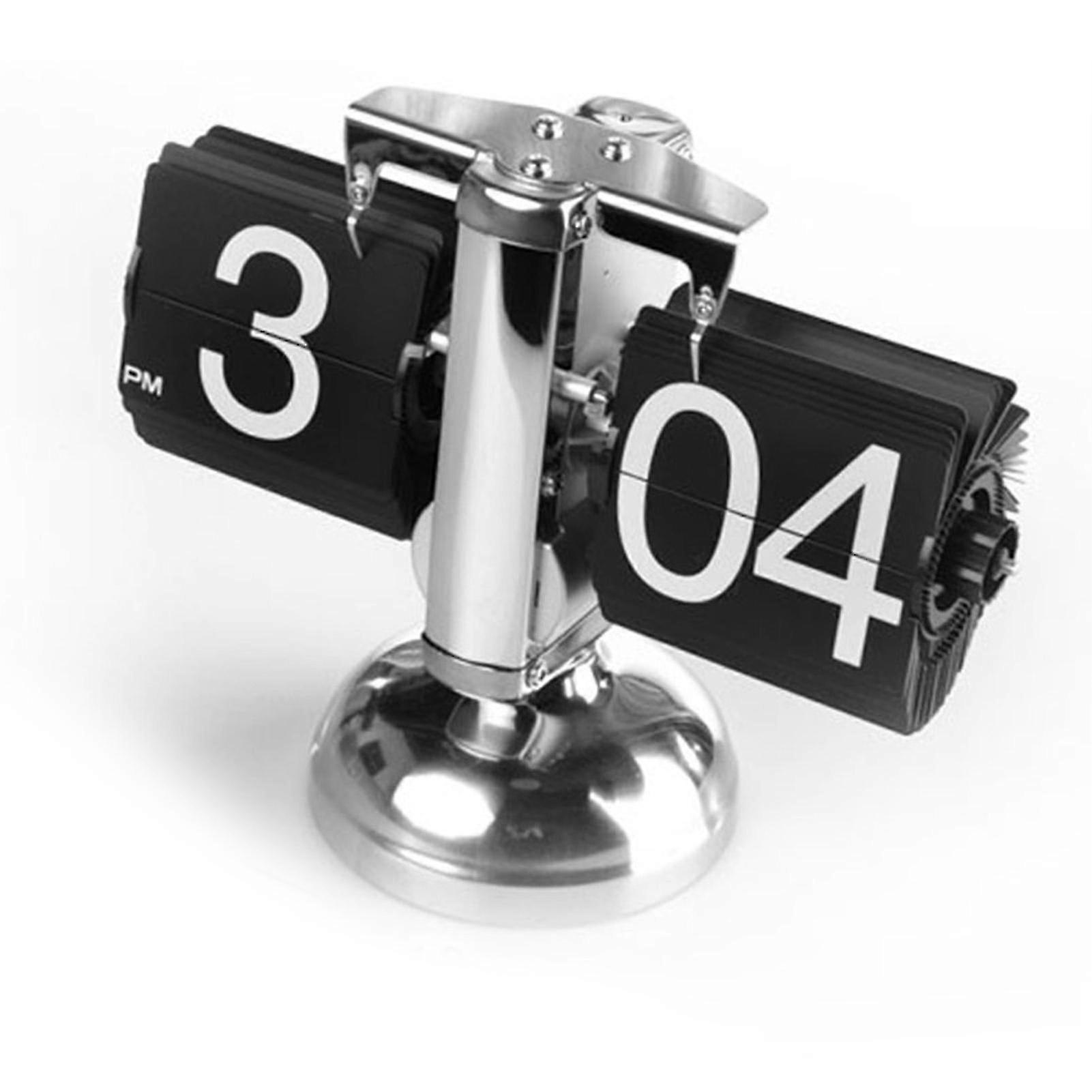 Office Flip Digital Clock Mechanical Automatically Flip Down Page Table Clock