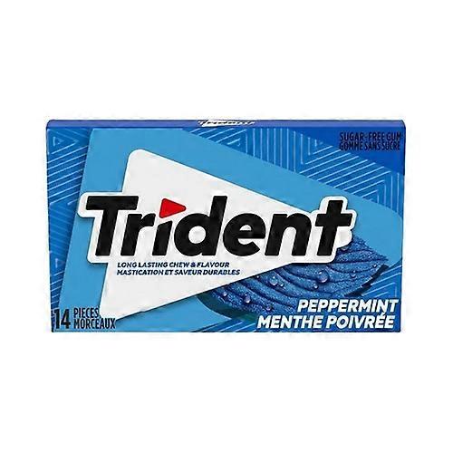 Trident Peppermint Gum Sugar Free, 12 Count (Case Of 12)