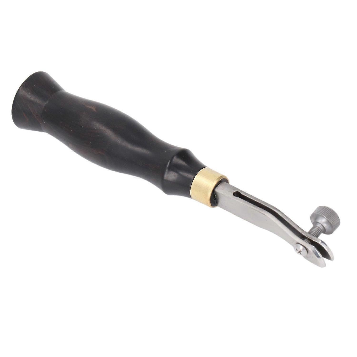 Leather Edge Beveler Tool 0.5mm Adjustable Comfortable Wooden Handle Leather Edge Trimmer 