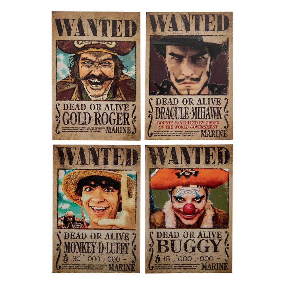 Cinereplicas One Piece (2023) Wanted Set of 4 Magnets