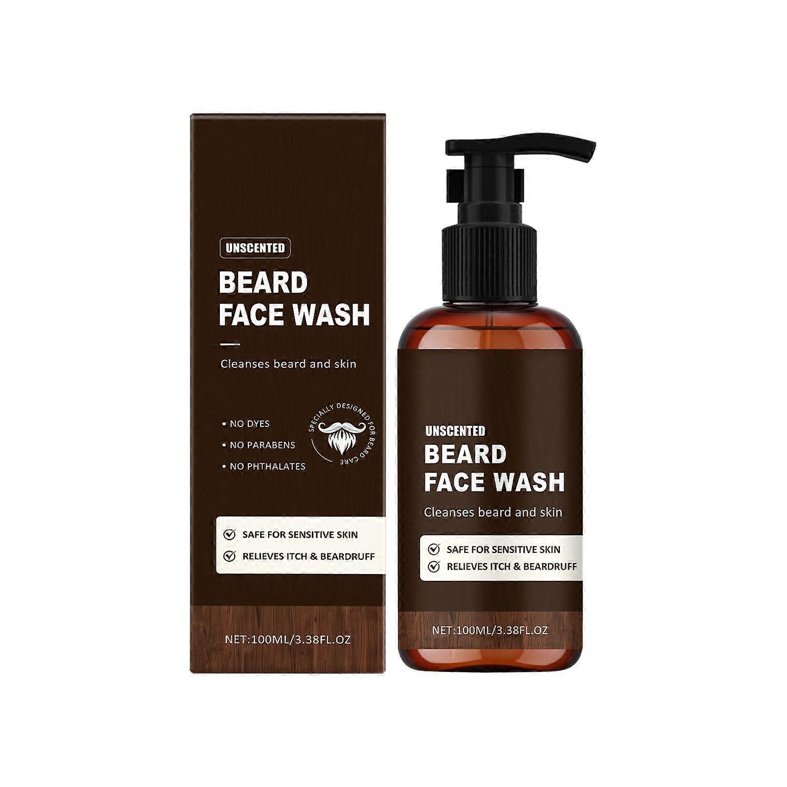 Men's Beard Cleansing Cleanser Mild Non-irritating Softening Beard Shaving Cream Foam Cleanser Oil Control Moisturizing Special 100g Flye252148