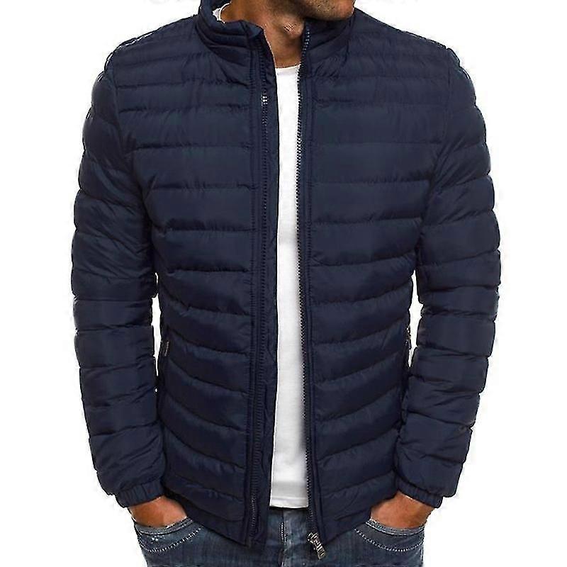Men Lightweight Bubble Coat Puffer Jacket Quilted Padded Outerwear