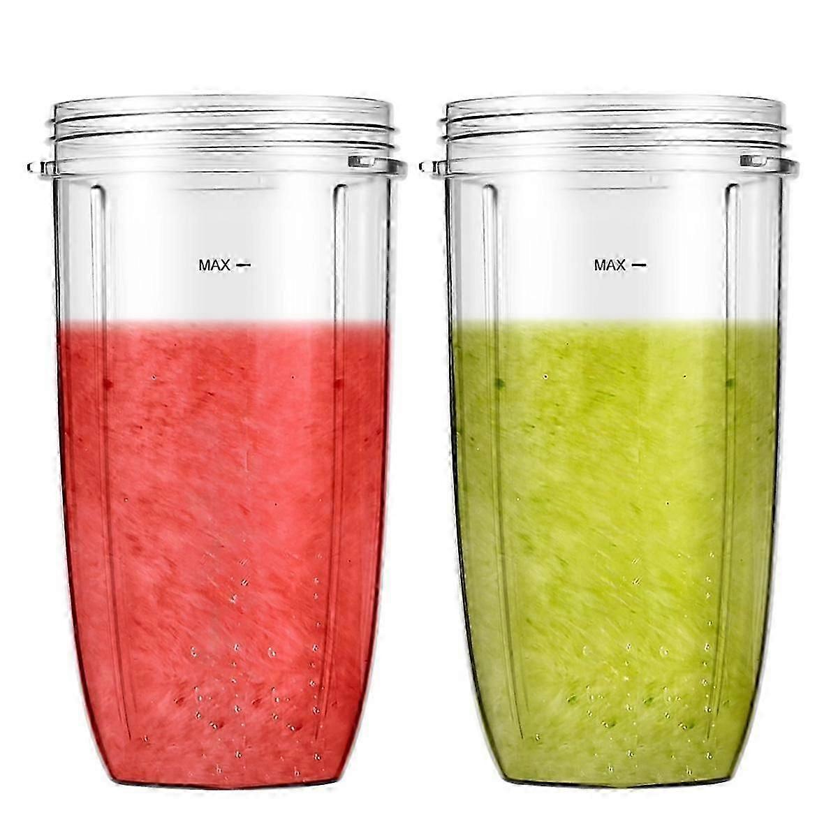 Blender Replacement Cups compatible with Blender, 32Oz Cups Compatible compatible with 600W/900W Blenders (2-Pack)
