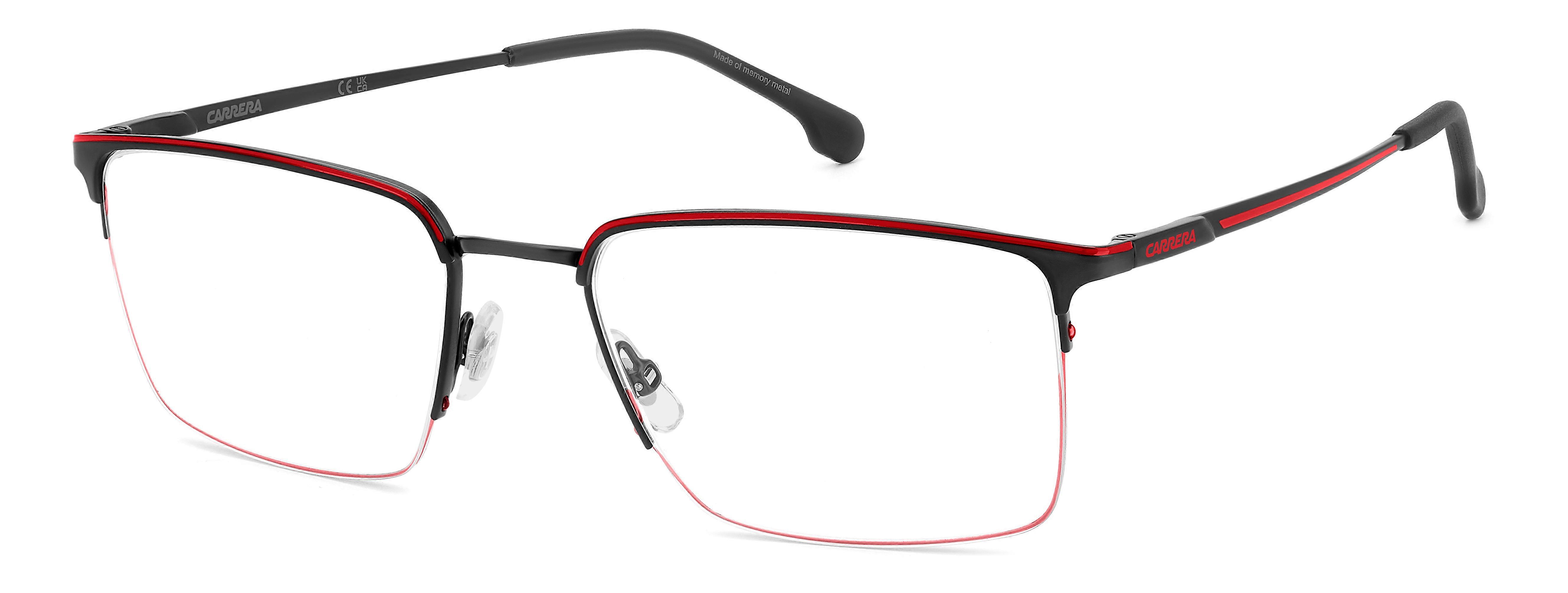 Eyewear Frames CARRERA CARRERA 8909 BLX MATTE BLACK RED 55/19/140 MAN