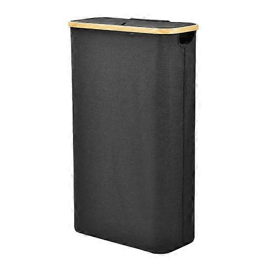 Tall laundry baskets can hold a large amount of clothes while taking up very little space. Always Upright: Designed with 4 removable poles, bamboo