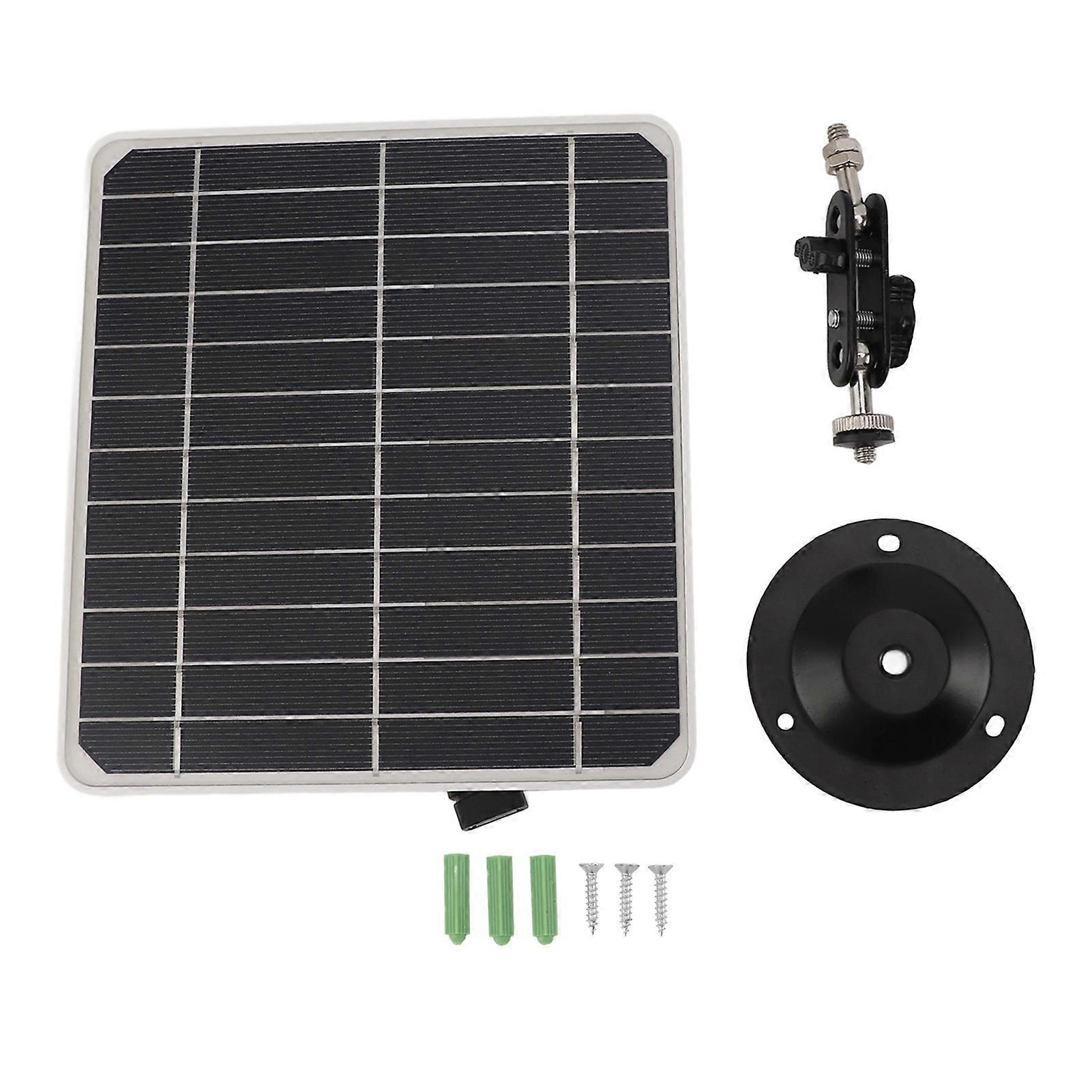 10W Solar Panel High-Efficiency Energy Supply Multi-Angle Mounting Design Durable Outdoor Use Lightweight Easy Installation For Security Camera